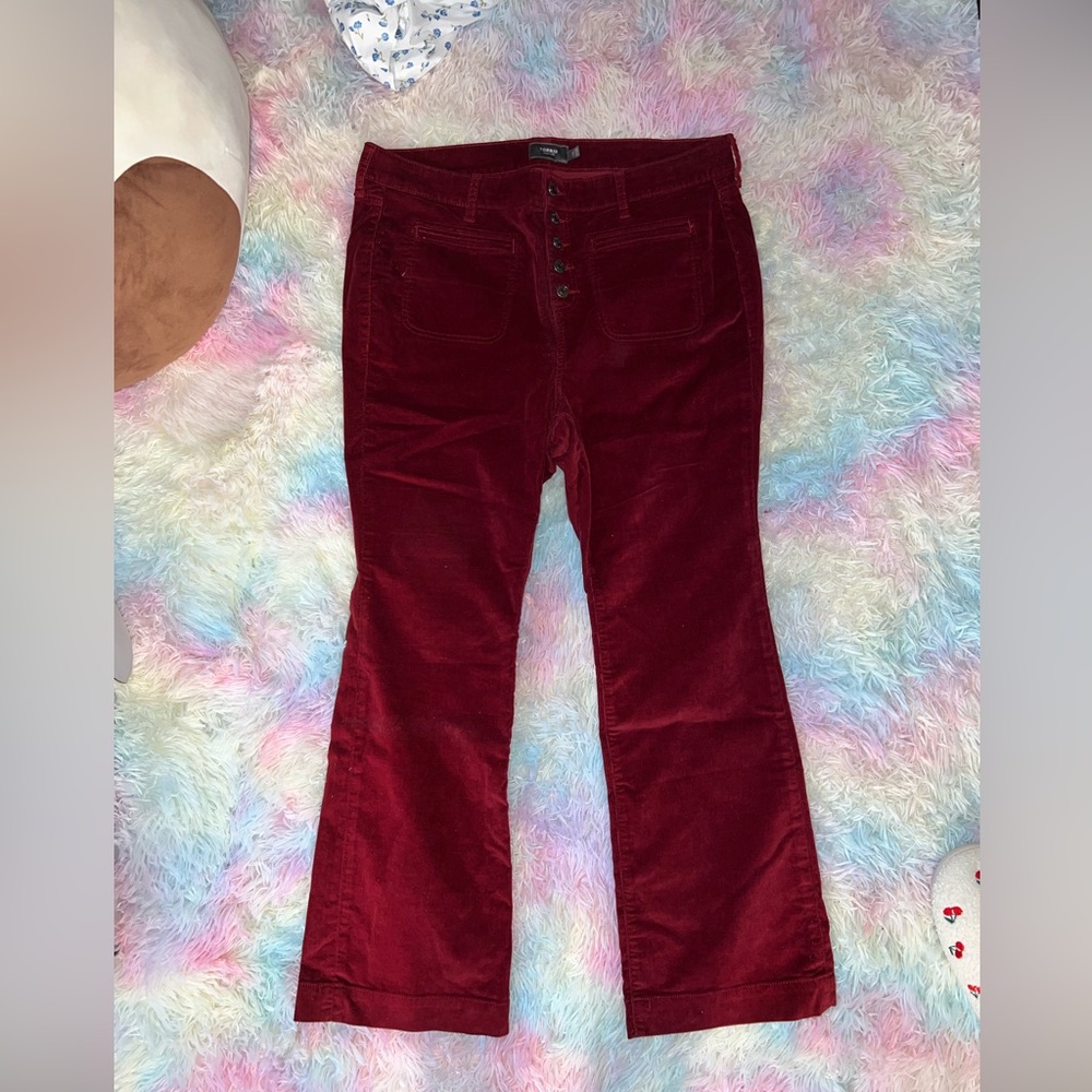 Torrid Deep Red Corduroy Pants size 18r